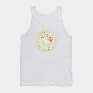 Victorian Granny Chic Flower Crown Tank Top